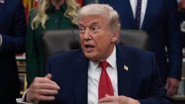 Trump threatens to tariff and 'decertify' Canadian aircraft in latest trade war move | CBC News - Featured Image