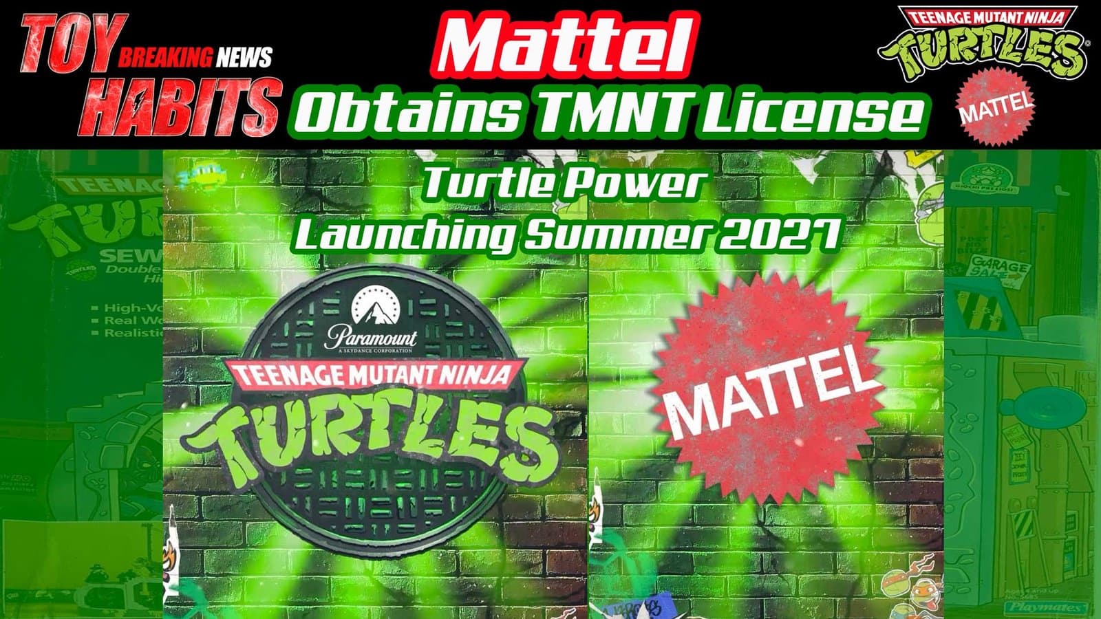Mattel Obtains the Teenage Mutant Ninja Turtles Master License - Featured Image