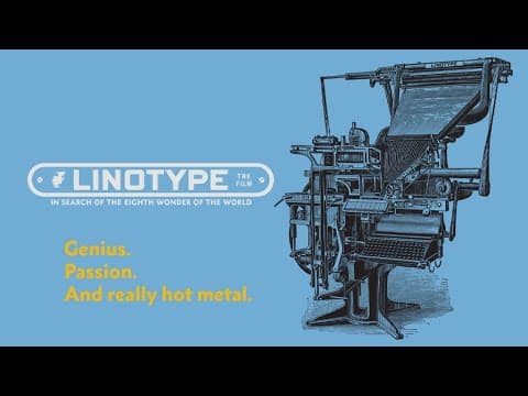 Linotype: The Film - In Search of the Eighth Wonder of the World (2020) | Full Movie | Doc Movie - Featured Image
