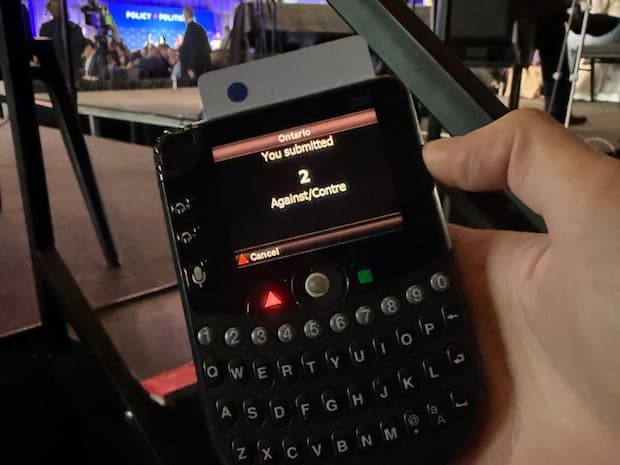 Conservative Party faces significant financial loss after convention voting devices go missing | CBC News - Featured Image