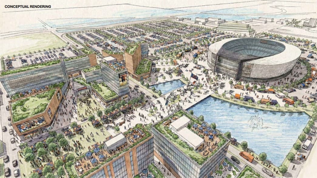 Gary, Indiana, releases 3 renderings for potential Chicago Bears stadium sites | FOX 32 Chicago - Featured Image