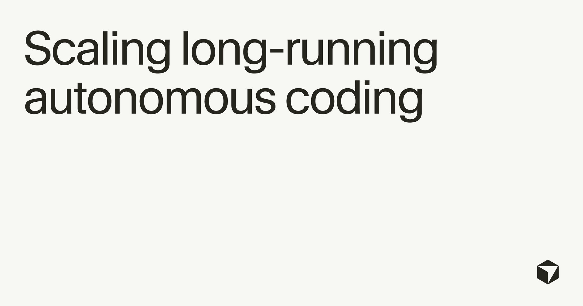 Scaling long-running autonomous coding · Cursor - Featured Image