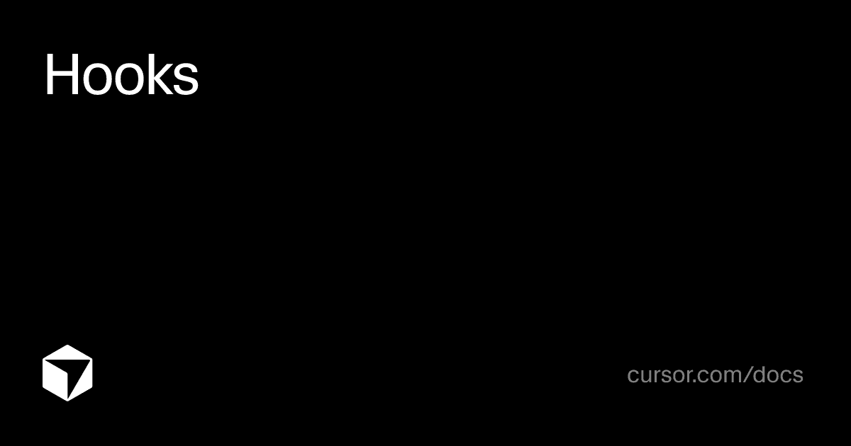 Hooks | Cursor Docs - Featured Image