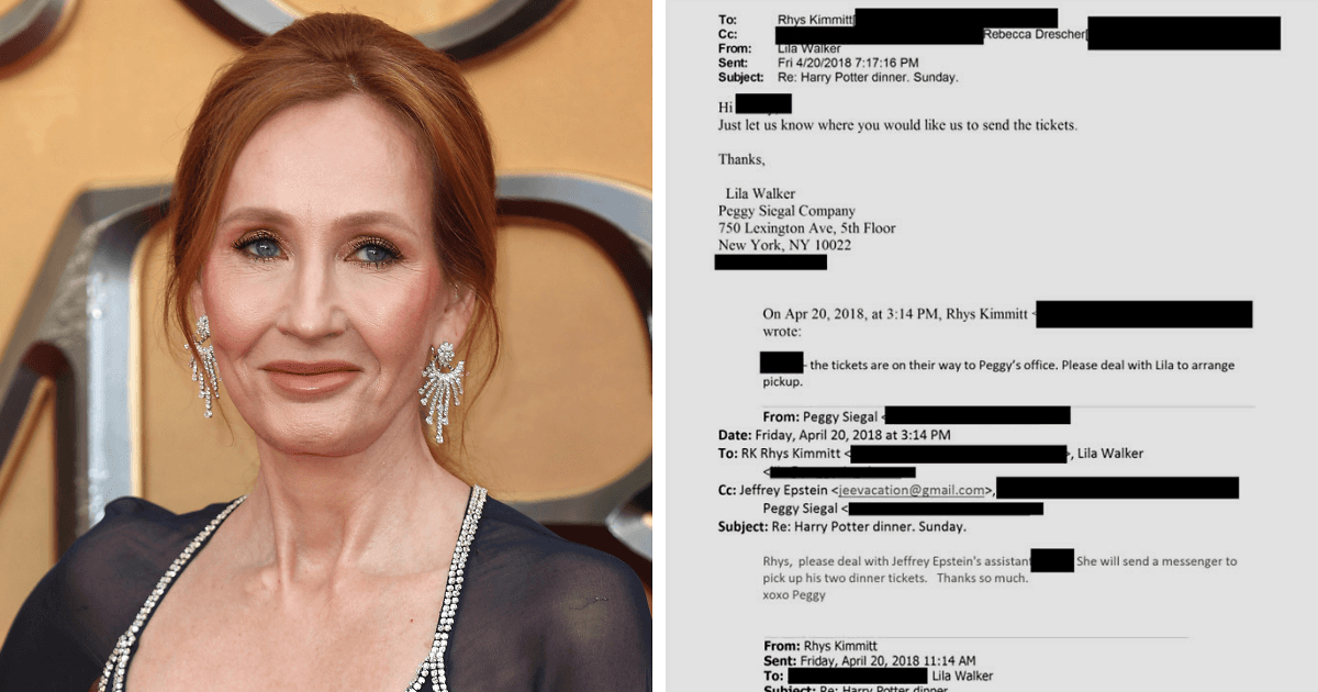Newly Released Epstein Doc Has 'Harry Potter' Fans Furious With JK Rowling | Bored Panda - Featured Image