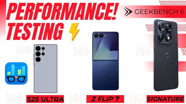 Moto Signature Geekbench 6 Performance Test & Review vs S25 Ultra & Z Flip 7 - WiFi Network Test - Featured Image