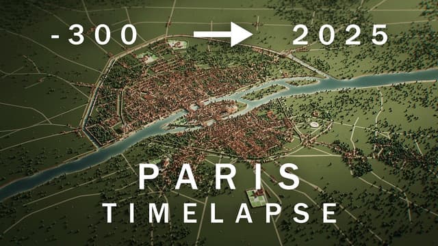 PARIS - 3D TIMELAPSE - 300 BCE to 2025 - Featured Image