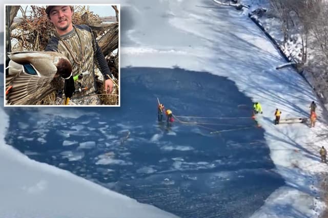 Young hunter dies rescuing his dog when it fell through ice into frozen pond - Featured Image