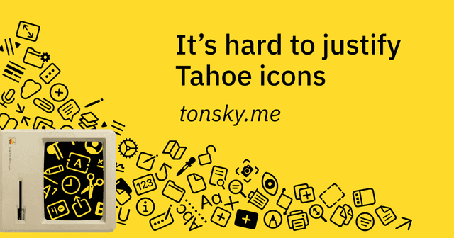 It’s hard to justify Tahoe icons @ tonsky.me - Featured Image