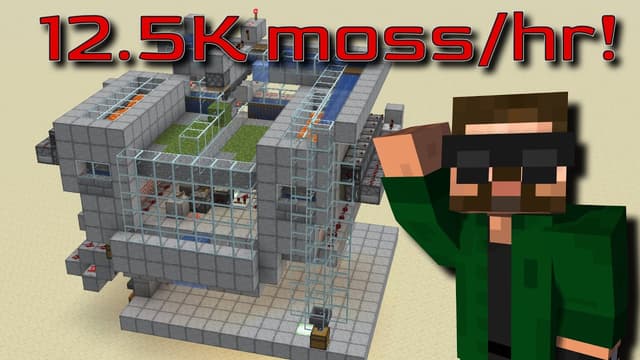 Small and Powerful Moss Farm - Minecraft Tutorial (Java 1.21.11+) - Featured Image