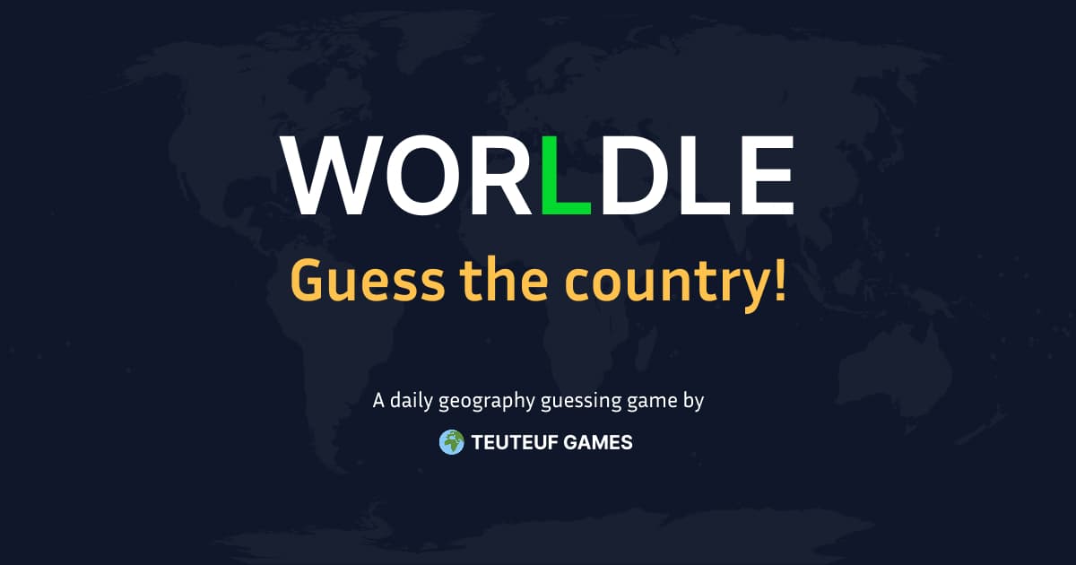 Worldle - Guess the Country - Featured Image