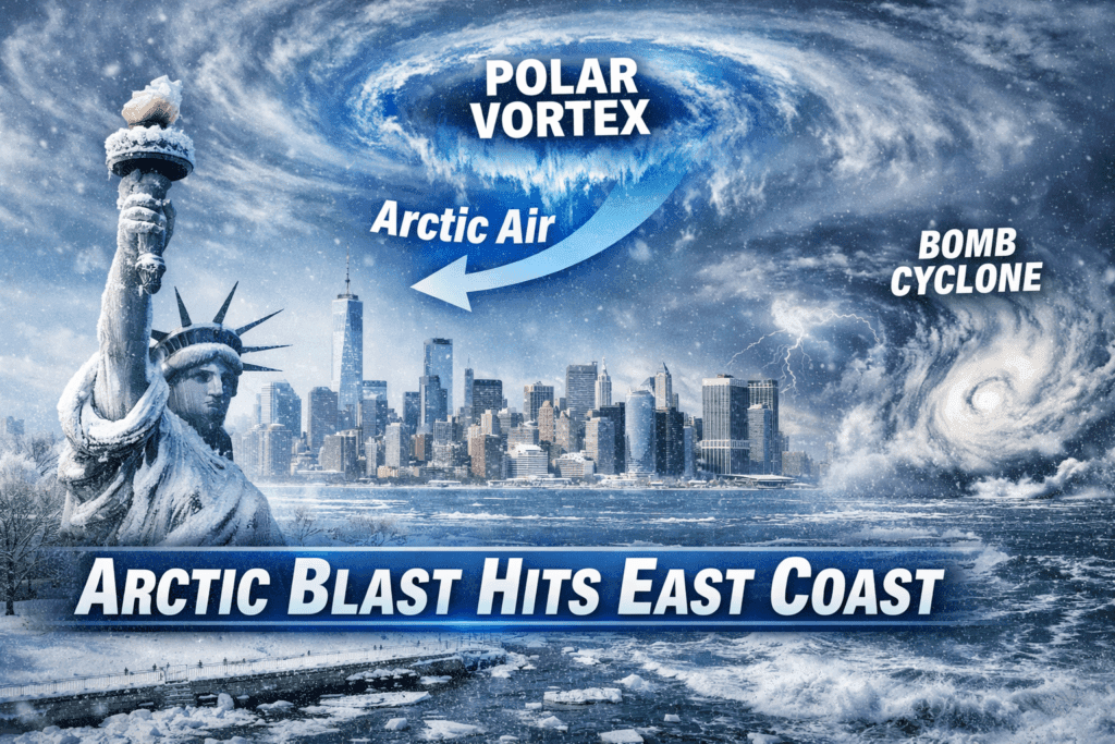 Record Cold and Bomb Cyclone: Why the East Coast Is So Cold Right Now - Sassy Feeds - Featured Image