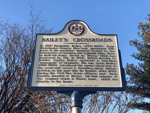 Bailey’s Crossroads Historical Marker - Featured Image