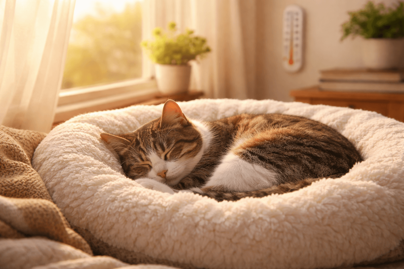 What Temperature Do Cats Prefer When Sleeping? - Sassy Feeds - Featured Image