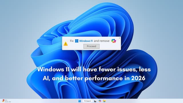 Microsoft reportedly admits Windows 11 went off track, cuts back Copilot, and promises real fixes in 2026 - Featured Image