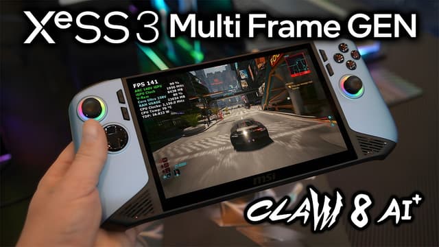 XESS 3 Multi Frame Gen On MSI Claw 8 Ai Is INSANE! - Featured Image