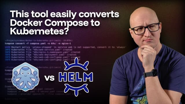 From Docker to Kubernetes with ease! // Helm + Kompose Tutorial - Featured Image