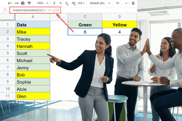 Count Colored Cells in Google Sheets (3 Ways – Full Guide) - Featured Image