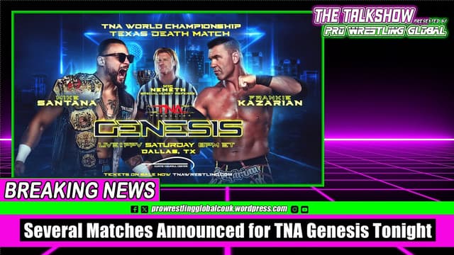 Several Matches Announced for TNA Genesis Tonight - Featured Image