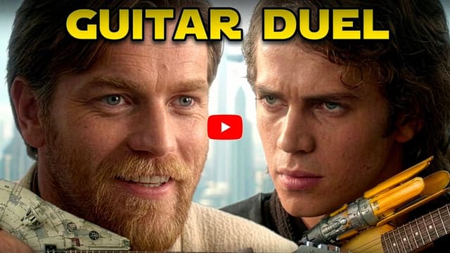 Star Wars: Anakin and Obi-Wan's Guitar Duel in the Jedi Temple - Featured Image