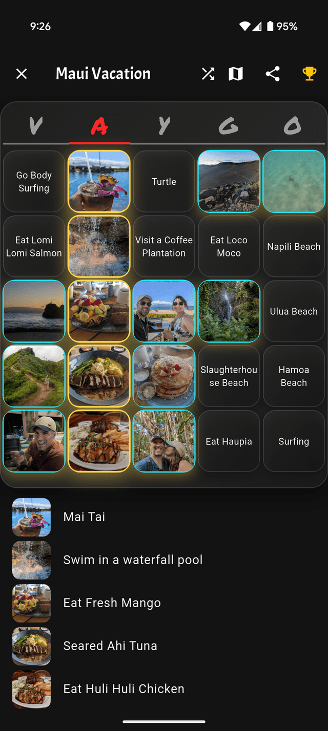 Travel Vacation Bingo App - Featured Image