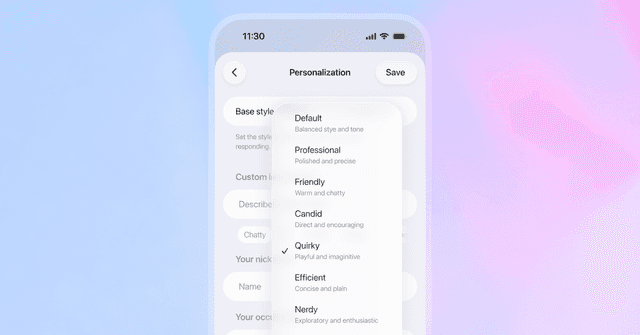 OpenAI says the brand-new GPT-5.1 is ‘warmer’ and has more ‘personality’ options - Featured Image