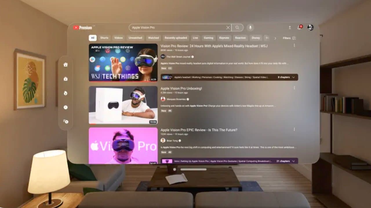 YouTube Apple Vision Pro app launch finally brings dedicated VisionOS experience - Featured Image