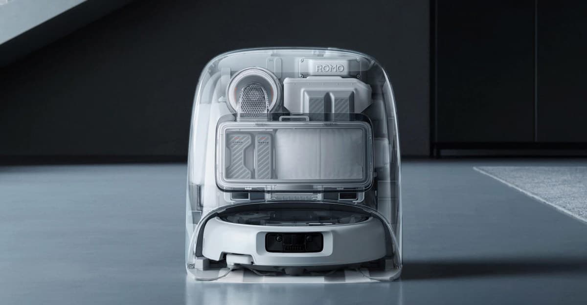 The Romo is DJI’s first robovac and features a transparent design | The Verge - Featured Image