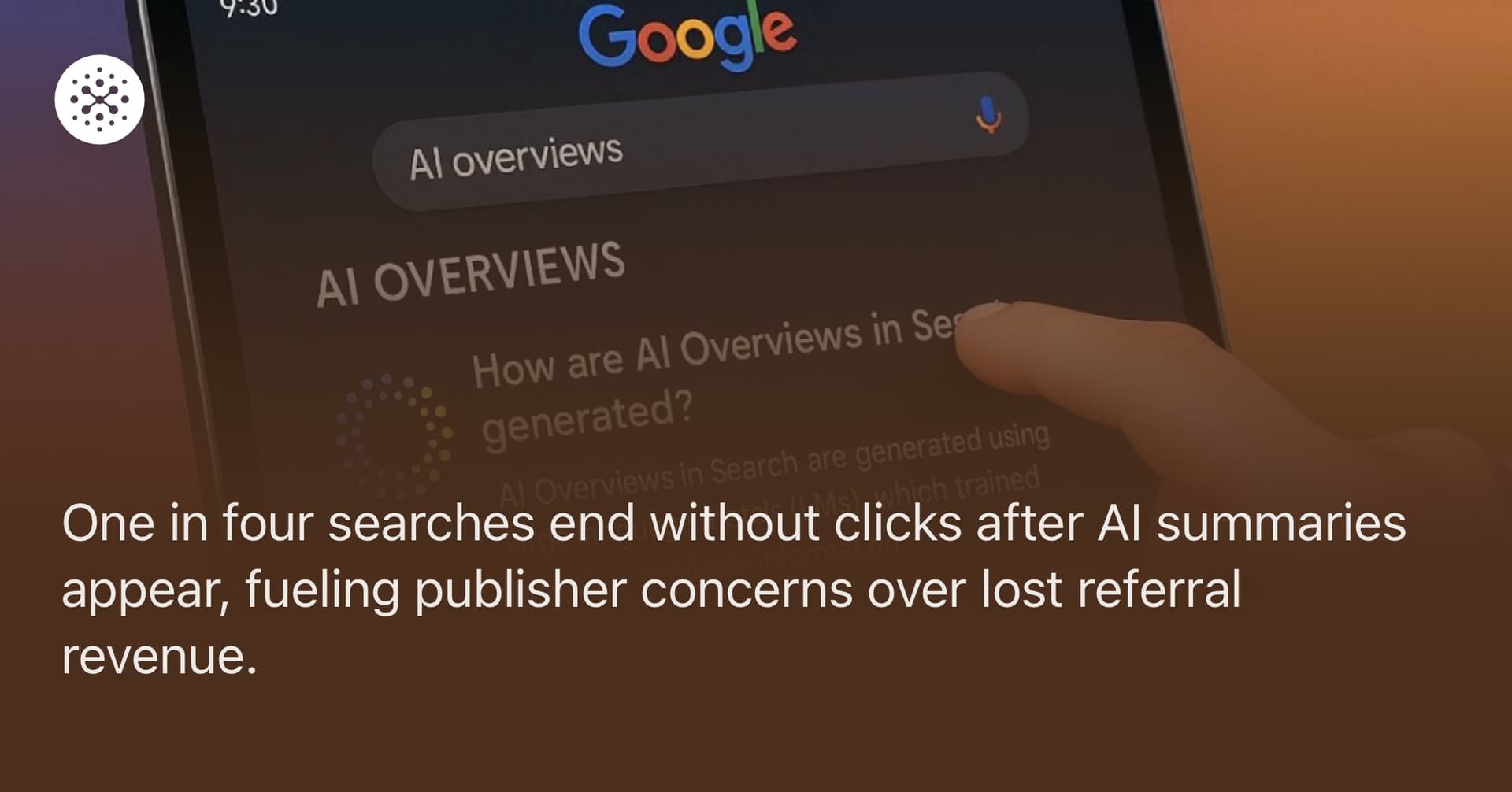 Particle News: Pew Study: Google AI Overviews Cut External Search Clicks by Nearly Half - Featured Image