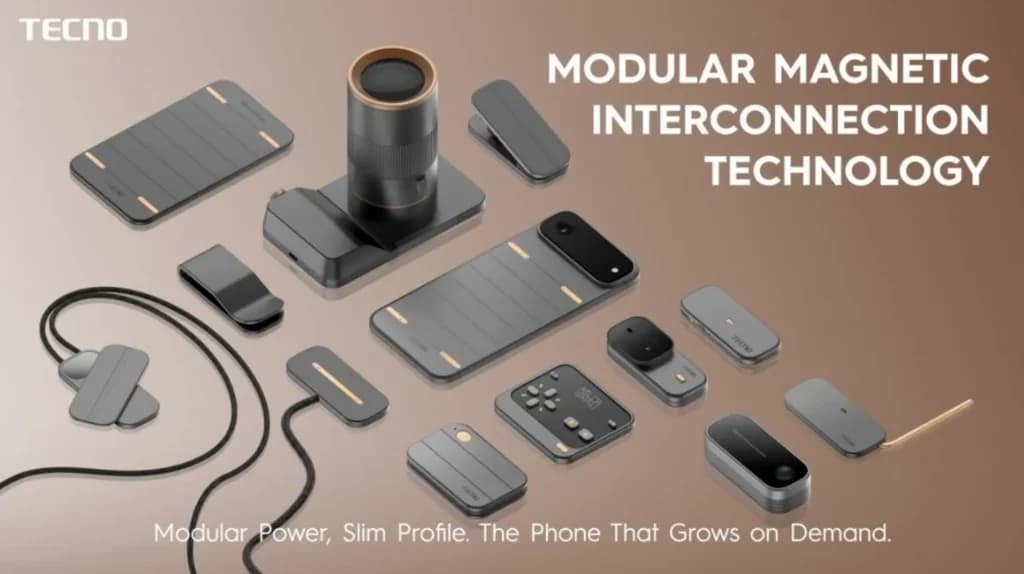 Tecno modular smartphone concept reveals ultra-thin futuristic design - Featured Image