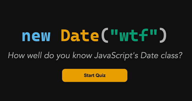 The JavaScript Date Quiz - Featured Image