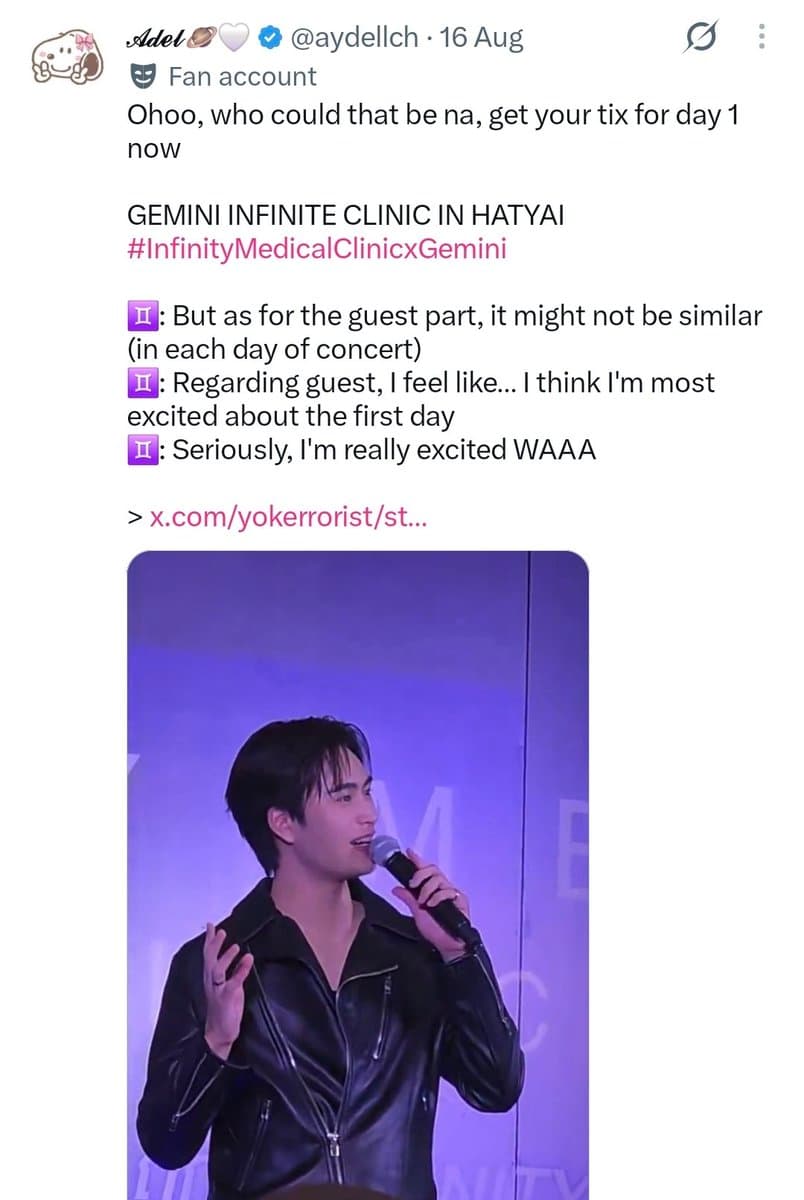 Gemini Norawit Titicharoenrak Prepares for First Solo Concert in Bangkok