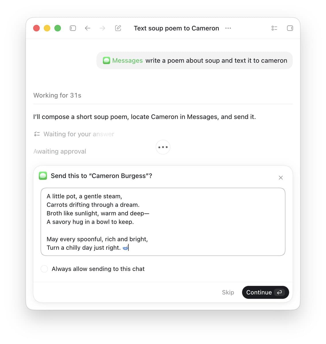 ChatGPT Adds Apple Messages Plugin for Mac