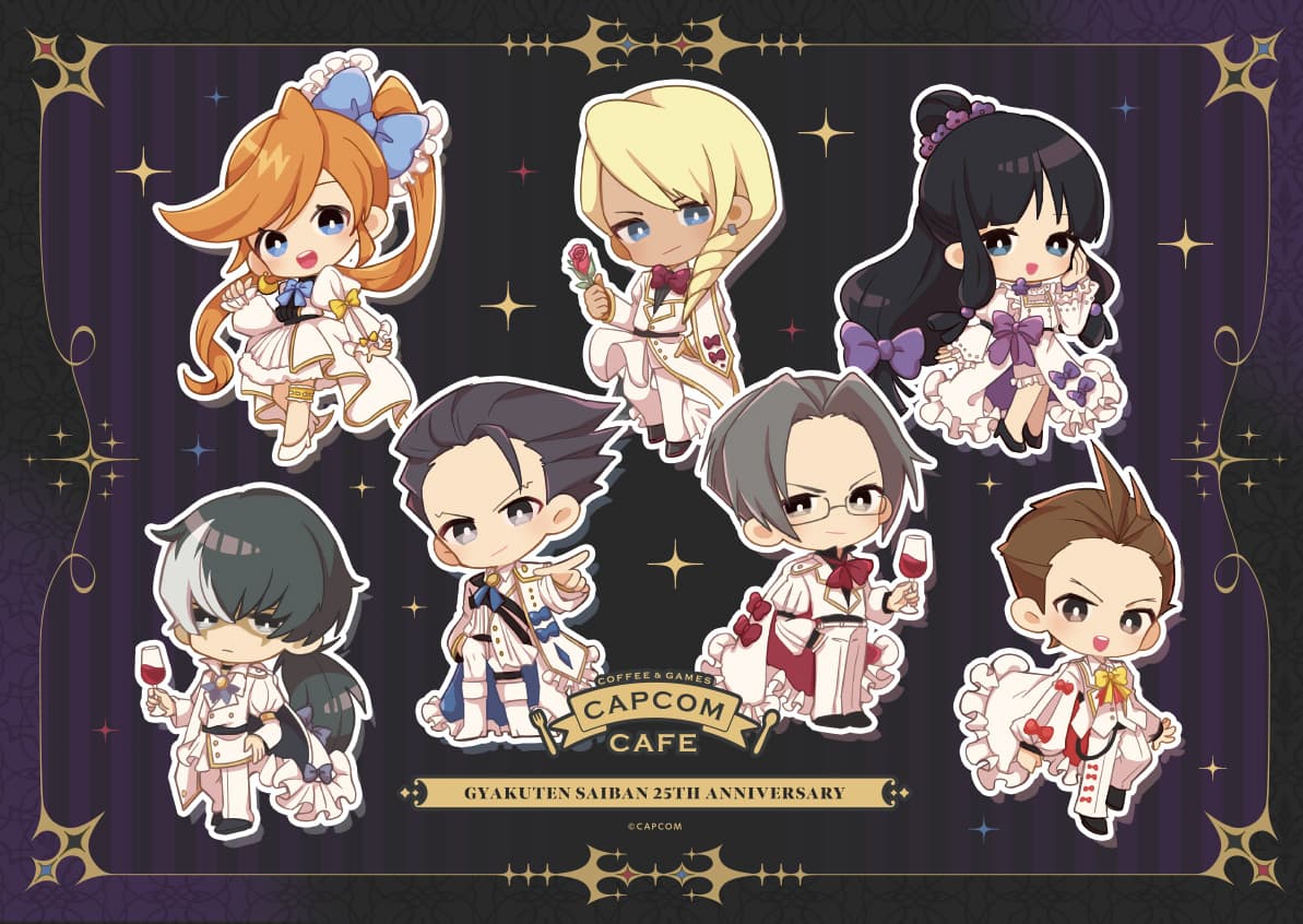 Capcom Cafe Celebrates Ace Attorney's 25th Anniversary with Chibi Feast