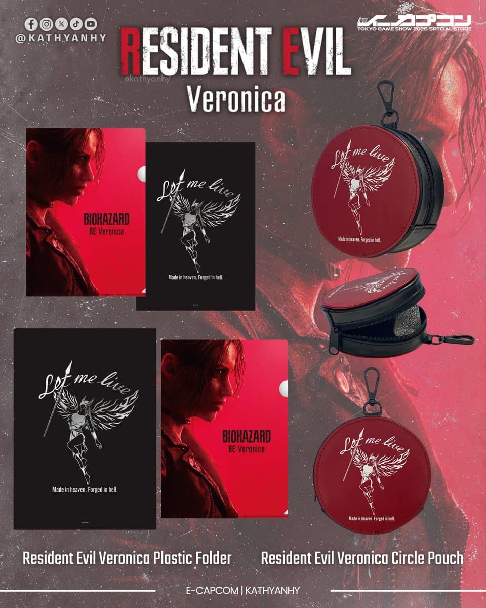 Capcom Unveils Resident Evil Veronica Merch with Claire's Bold Tagline