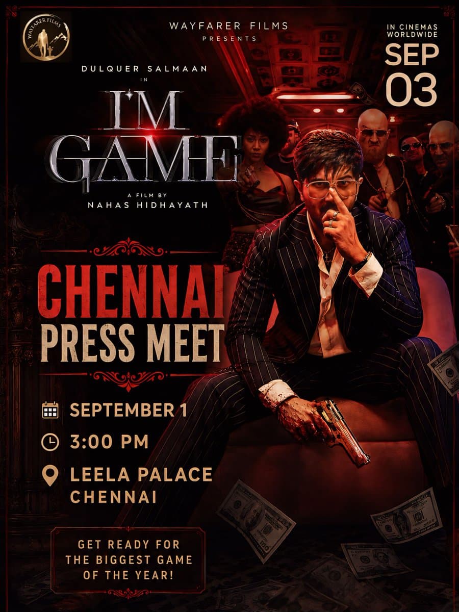 Dulquer Salmaan Hypes 'I'm Game' at Chennai Press Meet