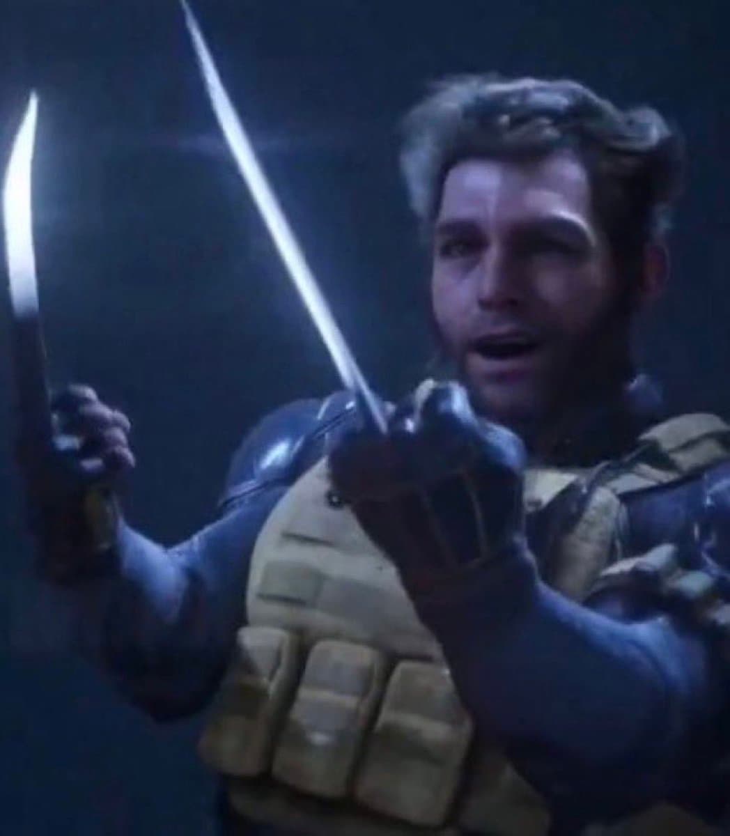 Wolverine PS5 middle finger meme.