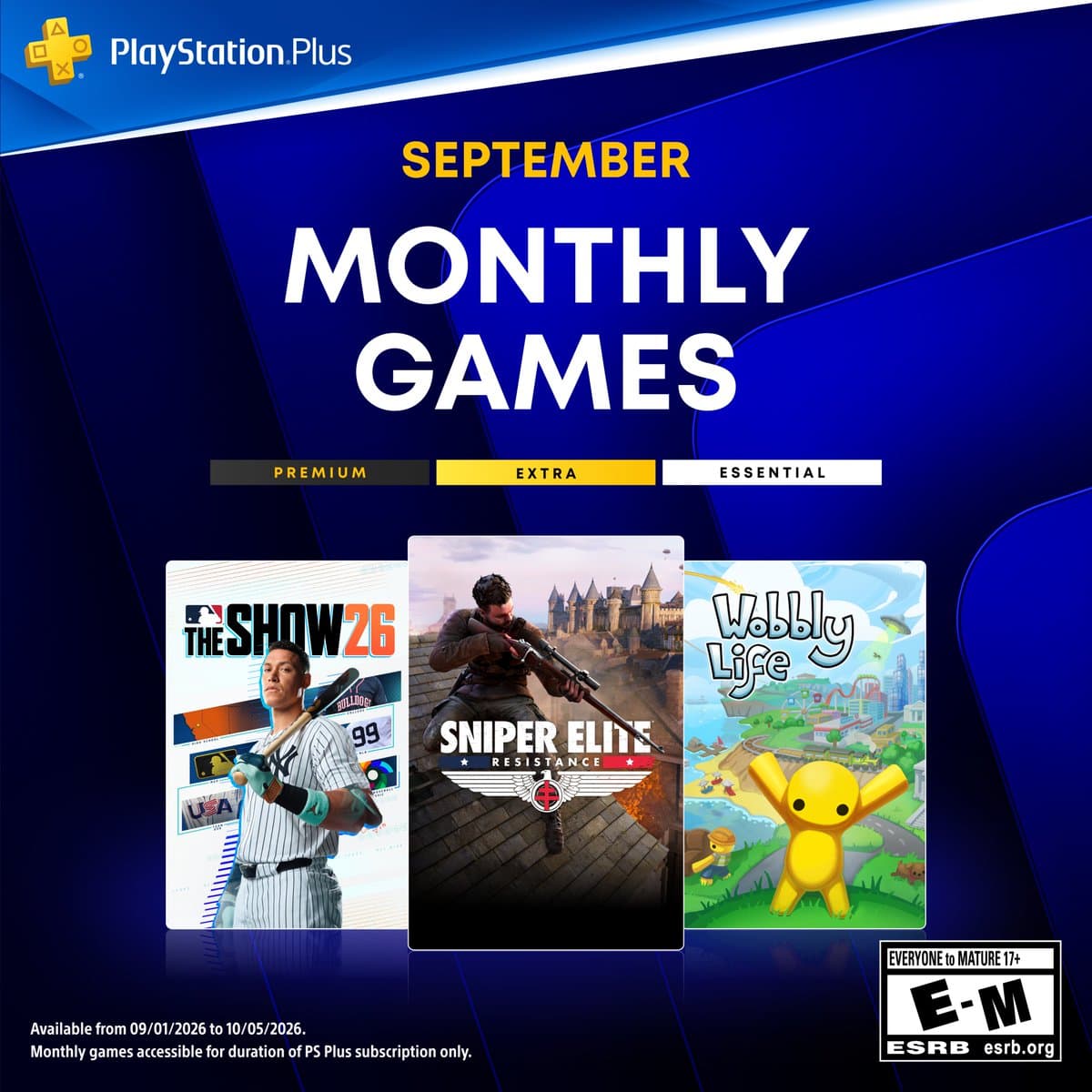 PlayStation Plus Adds Four New Games for September 2026