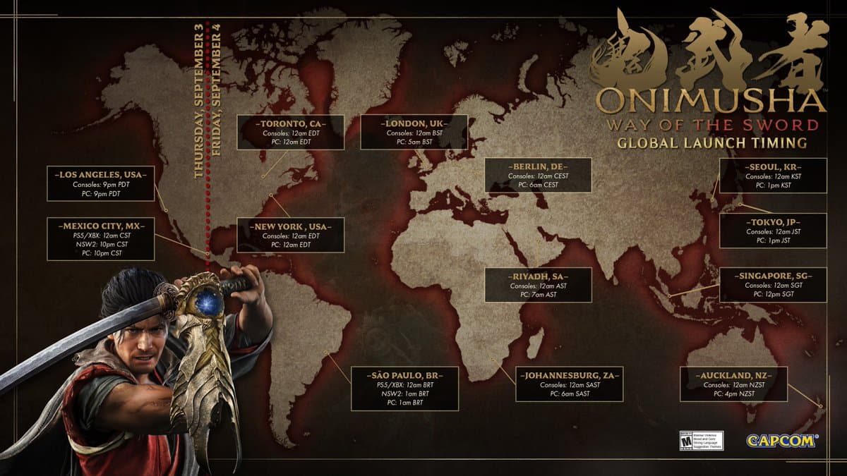 Onimusha: Way of the Sword Launches Worldwide in Two Days
