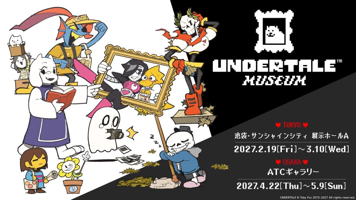 Undertale Museum Exhibition Unveils Charming Key Art by Temmie Chang