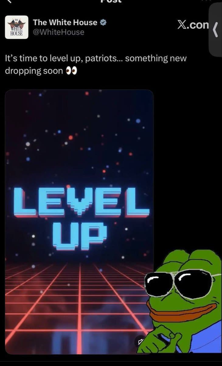 White House Teases 'Level Up' Reveal on Instagram