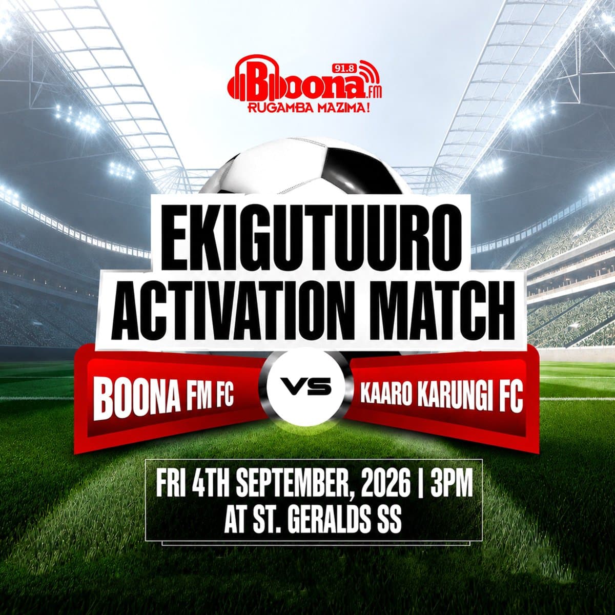 Boona FM Celebrates Ninth Anniversary with Football and Music Festivities