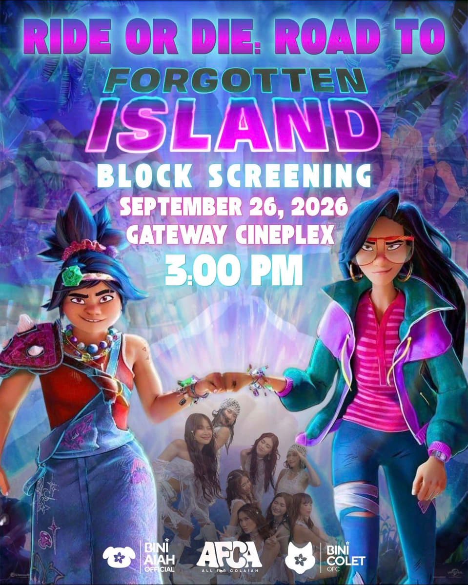 BINI Fans Organize Themed Forgotten Island Block Screening