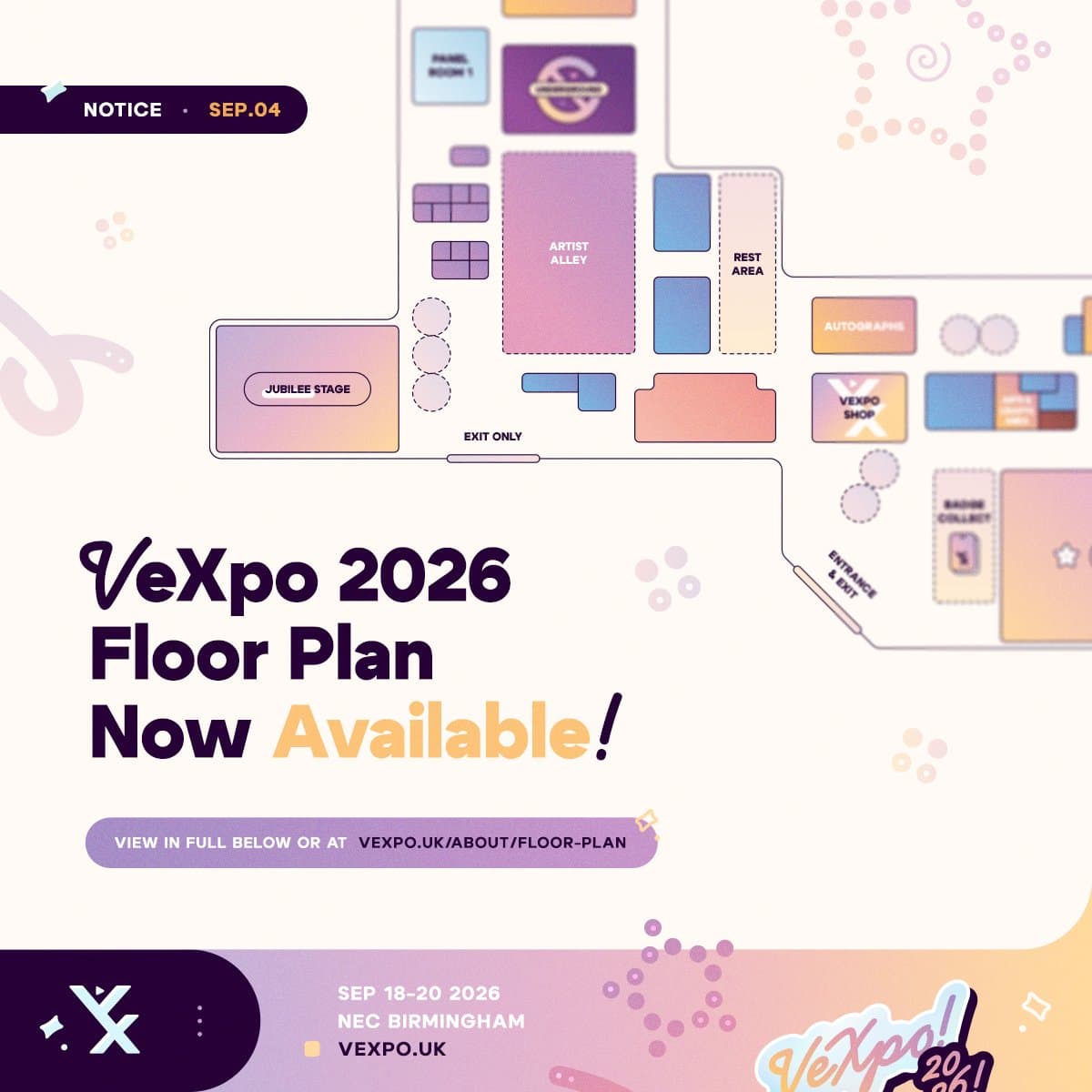 VeXpo 2026 Floor Plan Guides Fans to VTuber Excitement
