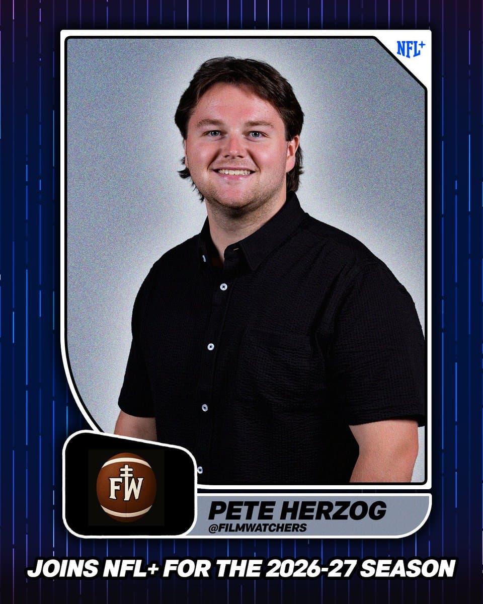 NFL+ Hires Film Watchers' Pete Herzog for Weekly Play Breakdowns