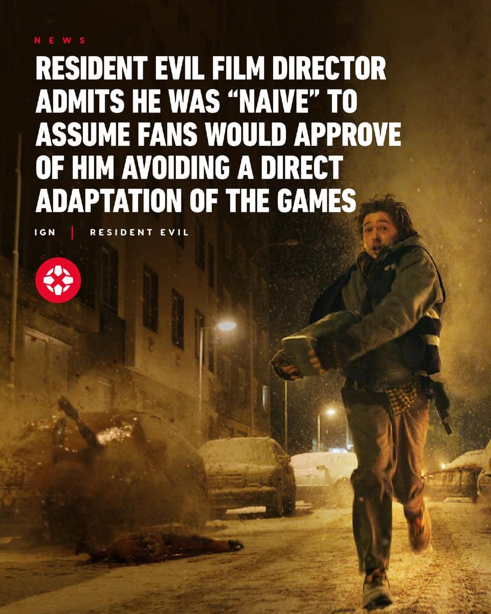 Resident Evil Film Director Admits He Was “Naive” To Assume Fans Would Approve Of Him Avoiding A Direct Adaptation Of The Games
