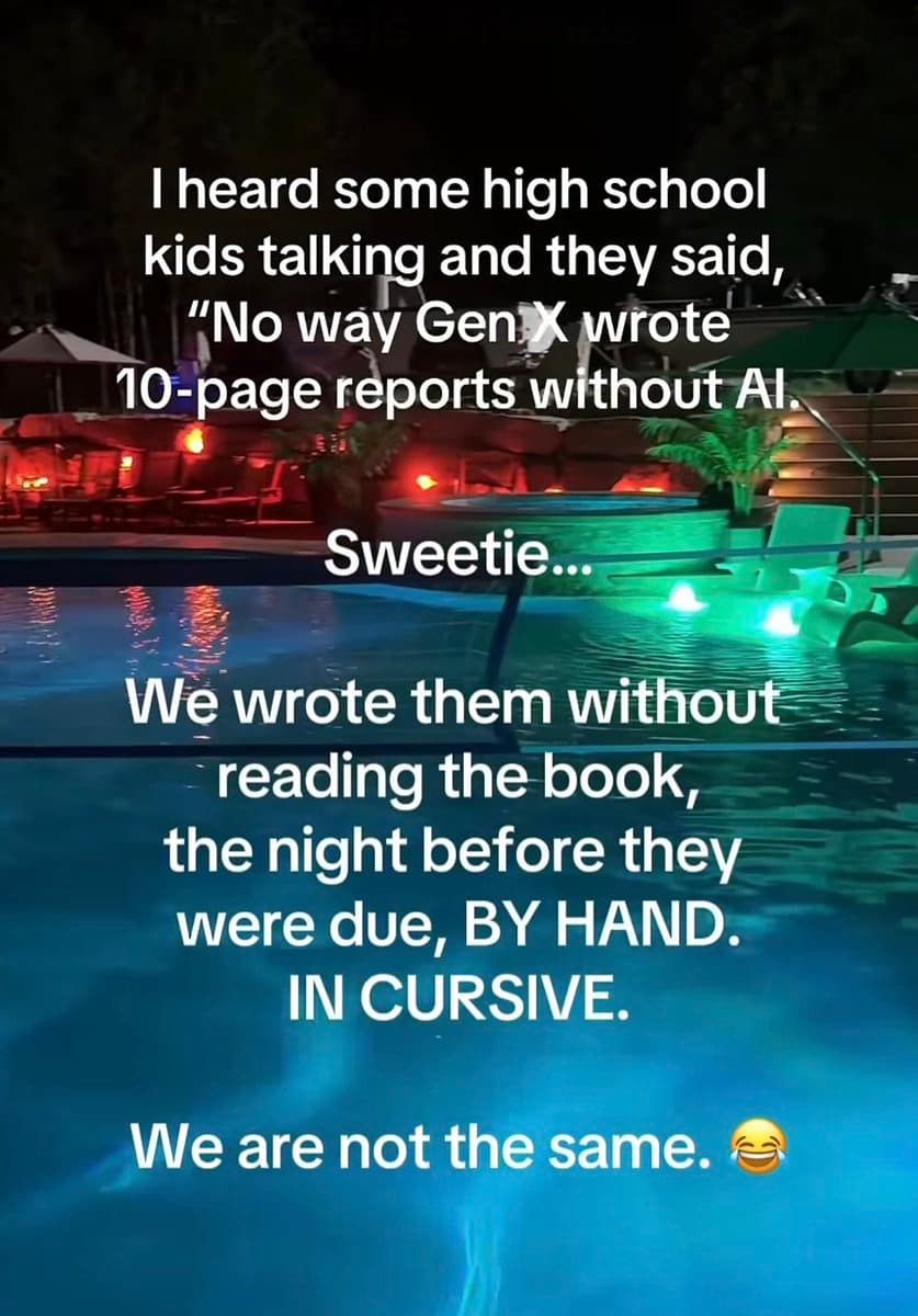 Gen X Shares Handwritten Homework Tales from Pre-AI Days