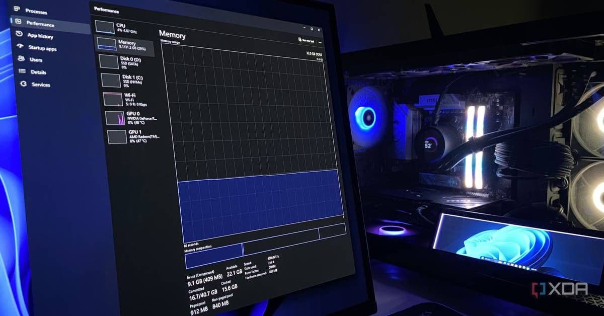 Windows has been quietly compressing your memory in the background for years, and here's why it matters