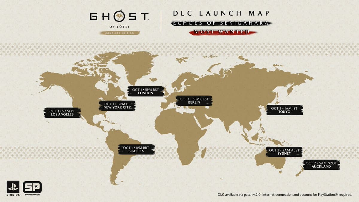 Oct 1 9am PT LA
Oct 1 12pm ET NYC
Oct 1 1pm BRT Brazil
Oct 1 5pm BST London
Oct 1 6pm CEST Berlin
Oct 2 1am JST Tokyo
Oct 2 2am AEST Sydney
Oct 2 5am NZDT Auckland