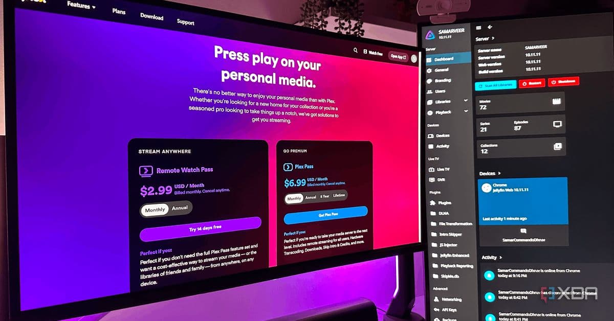 Jellyfin's setup complexity is why Plex still charges $7 a month and gets away with it