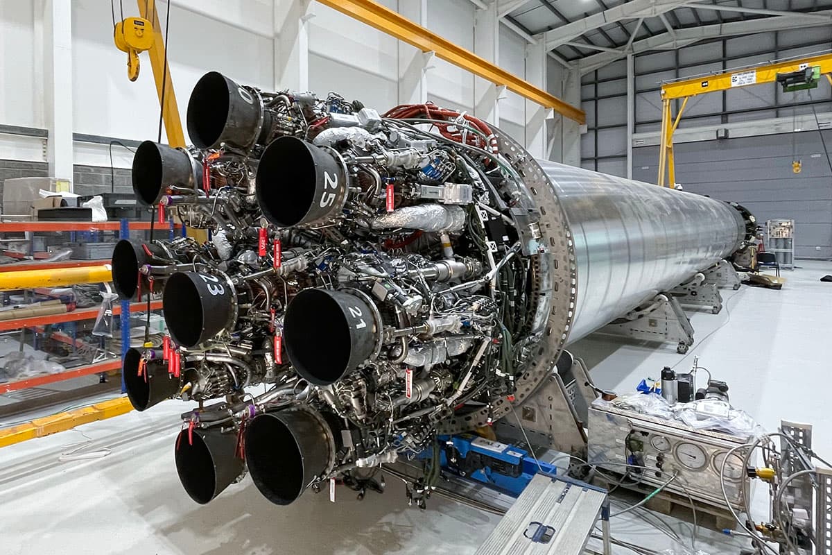 Nine engines on first Rocket Factory Augsburg launch vehicle